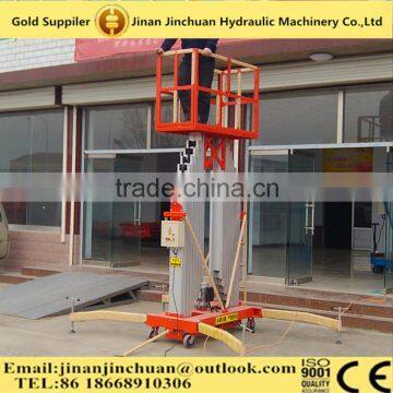 6m hydraulic double mast mobile aluminum lifter