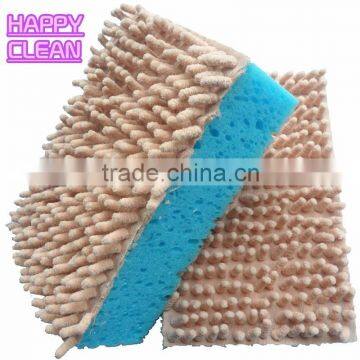 Chenille cleaning sponge/ Microfiber car wash sponge