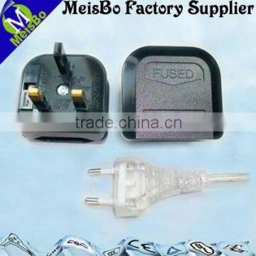 3 flat pin 3A/5A 13A UK electrical plug adapter 250V