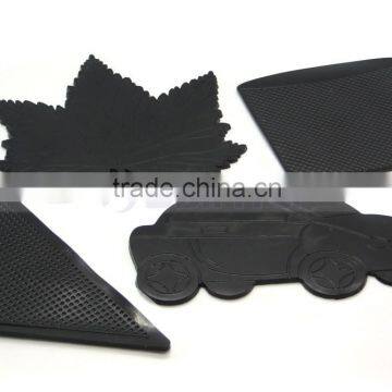 Round Car Perfume Seat Sticky Mat for Phone Clock GPS MP3 MP4 Ipod Cards Mirror Waterproof Car Cleaner Auto Soft Anti Slip Pad photo-5