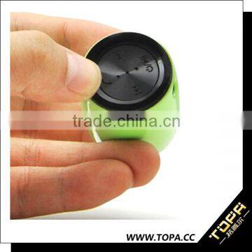 2016 Promotional big Sound Small Mini Muisc bluetooth speaker with wholesale price, Size only 30*35mm