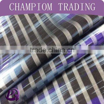 free sample paper printing fabric polyester stripe organza fabric for fashion cloth whosale