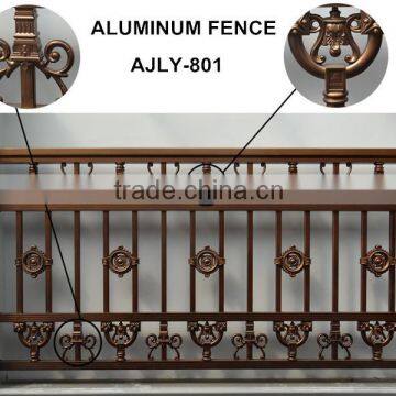 AJLY-801 Real factory ornamental aluminum balcony fence