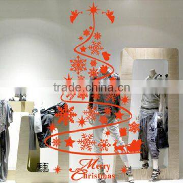 Black Vinyl Christmas Wall Decals for Window Decoration photo-6