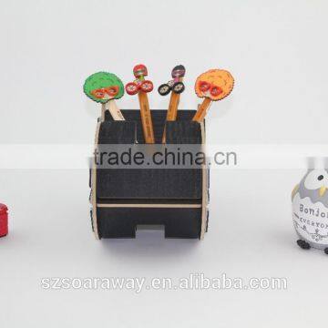 new design pen holder wooden handicraft storage box