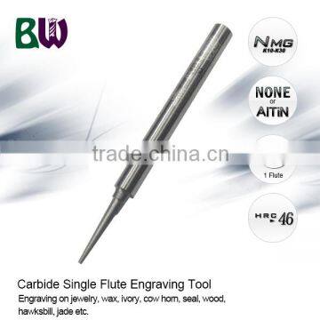 Tungsten Carbide Single Flute Engraving Tool For Engraving