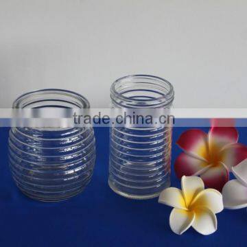 DIFFERENT SIZE OF GLASS CANDLE JAR ON WHOLESALE