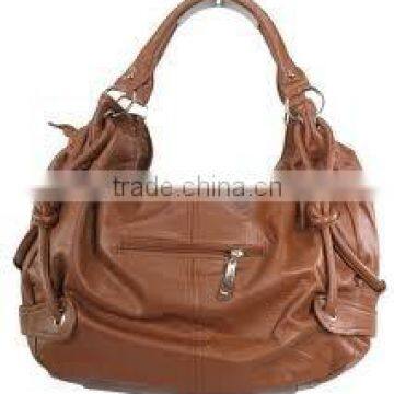 2015 LADIES HAND BAGS GENUINE LEATHER MATERIAL BROWN COLOR