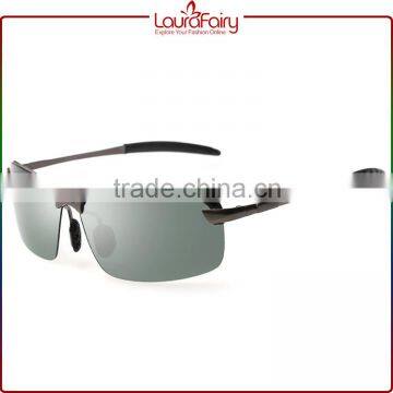 Laura Fairy Men Replica Futuristic Half Rim Aluminium Protective Sunglasses In China