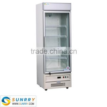 Commercial lass door lpg gas refrigerator for sale for chocolate, drink, fruit and vegetable                        
                                                Quality Choice