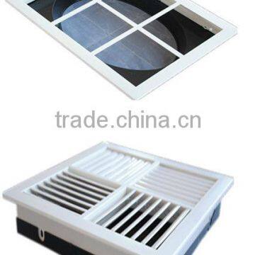 compact and adjustable square louver grille P300