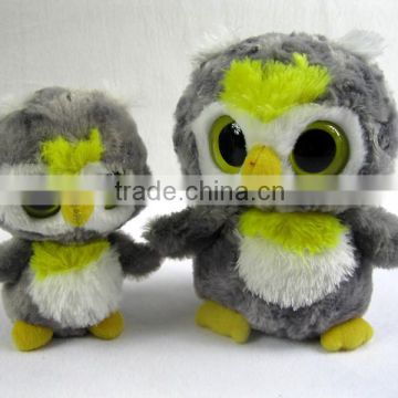 2014Hot Sale Plush Animal Big Eyes Snowy owl soft toys