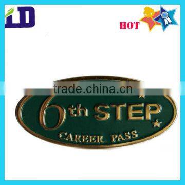 High quality Oval shape enamel metal logo