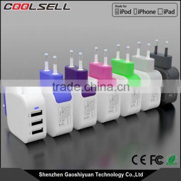 High Quality Best Factory Price Travel Charger 5V 2.1A US EU UK PLUG USB Wall Charger photo-1