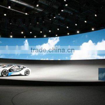 China good cost performance indoor full color curved led big screen for hotel/commercial center/big theater