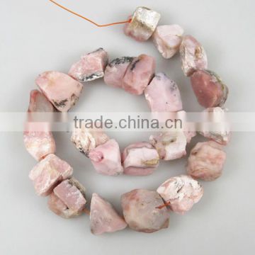 Rough Pink Opal,rough rock strand for wholesale