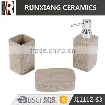 high quality square ceramic bathroom accessories set