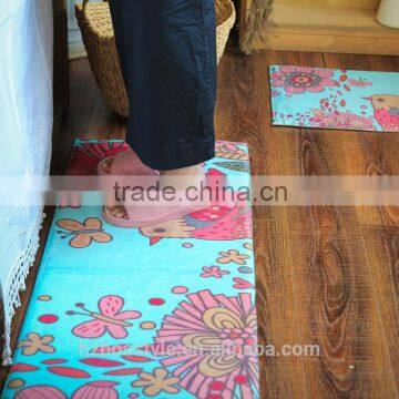 Printed Kitchen Mat Anti-slip Floor Mats 2 Set Rugs Running photo-3