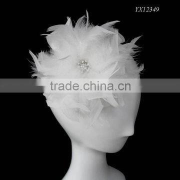 Headpiece bridal,feather bridal headpiece,bridal fascinator