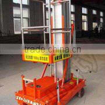 Aluminum alloy single vertical mobile hydraulic lifts