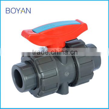 Chinese Supplier Plastic True Union Ball Valve For Irrigation Gray PVC Ball Valve