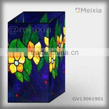 GV13061901 china wholesale tiffany style stained glass vase craft for home decoration