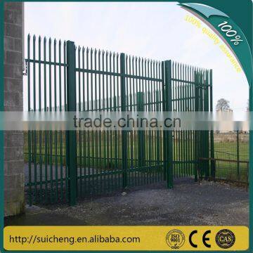 Guangzhou factory steel Palisade safety fence/ Palisade security fence/pvc coated palisade fence