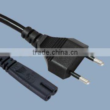 Israel 2 pin plug to IEC320 C7 power cord with SII approval