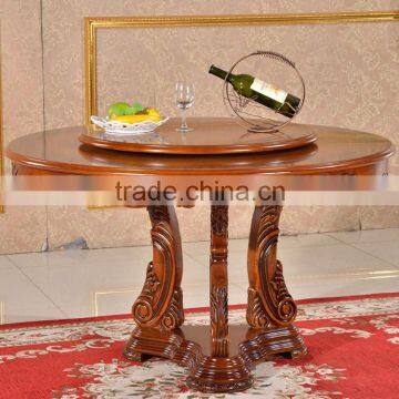 Manufacturer solid wood material popular classic design wooden table base dining table