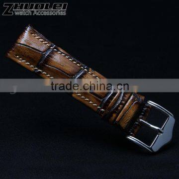 18|20|22mm High Quality Genuine Cowhide Leather Watch Strap With Fashionable Buckle photo-5