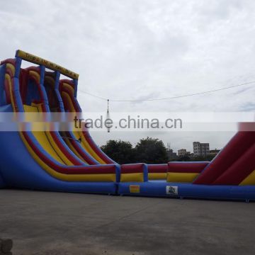 Commercial outdoor giant Zipline sport inflatable game for adult and kids