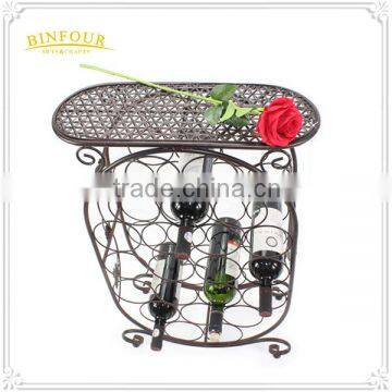 Promotional Novelty Bar Home Furniture Round Metal Wine Rack /stackable Metal Wine Rack photo-5
