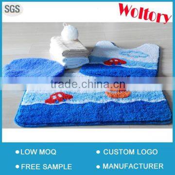 Jacquard washable soft microfiber polyester floor mat