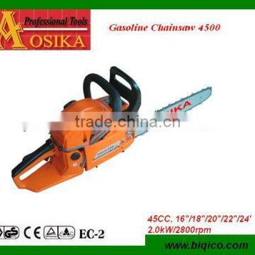 professional 45cc petrol chainsaws CE approved