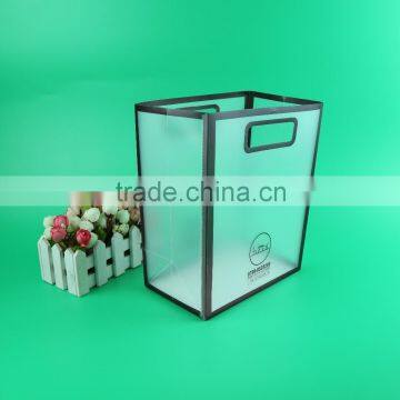 OEM Factory Custom Die Cut Plastic Bag, Wine Handle Bag, Cheap Plastic pp Tote Bag for Candies photo-2