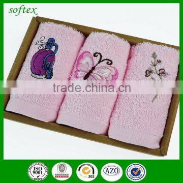 Luxury Embroidered Towel Set For Business Gift photo-6