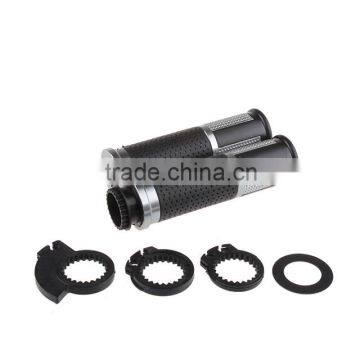 Soto Racing - 7/8'' 22mm Universal Motorcycle Cnc Handle Bar / Handlebar Grips Leather and Aluminum Material photo-3