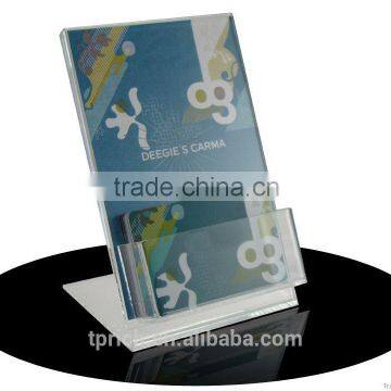 top selling acrylic wall mount brochure holder customized