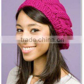 knitting hat red