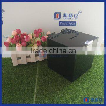 2016 Yageli Customized Different Styles Acrylic Charity Collection Box & Acrylic Tip Box photo-4