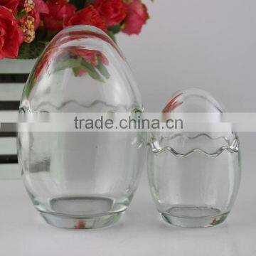 Egg Shaped Glass Pudding Bottle/jar photo-4