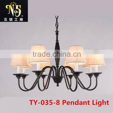 Led Simple American Style Iron Pendant Lamp With Own Factory And Outlets In China