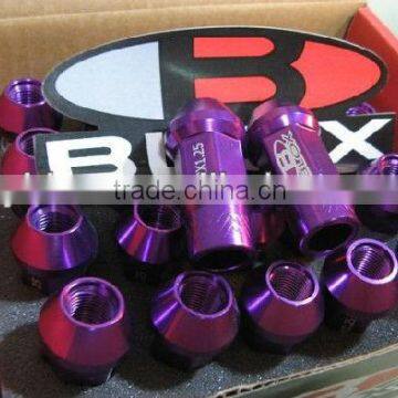 Aluminum open end b lug nuts