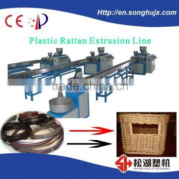 PP/PE/PVC Artificial Plastic Rattan Macking Machinery For Furniture