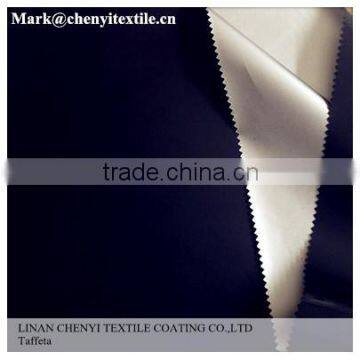 Manufacturer 100% polyester black waterproof taffeta fabric