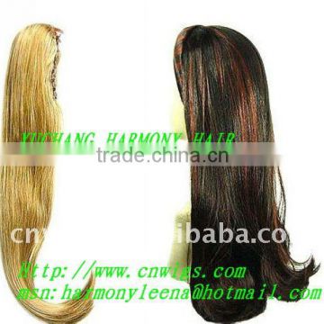 HUMAN HAIR ponytail curly