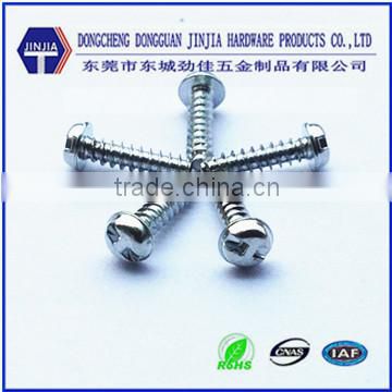 Anti-theft Screws Pan head Washer H Drive Screw with White Zinc Plating