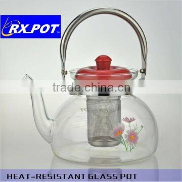 Factory Direct Sales All Kinds of pyrex glass tea pot (1500H)