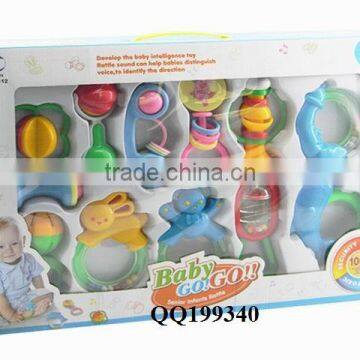 Lovely plastic baby toy rattle