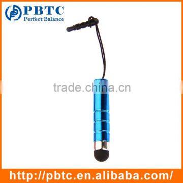 Sky Blue Universal Dust Plug Mini Stylus Pen For Smartphone